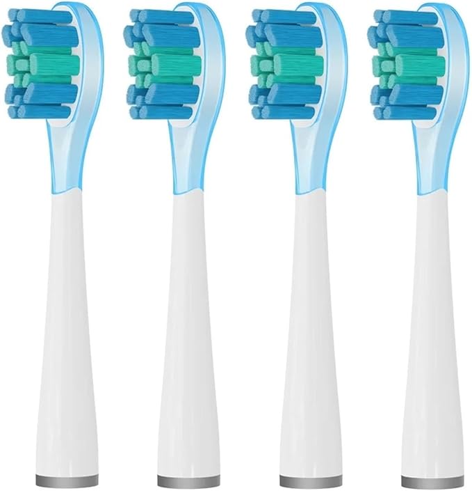 4 Pcs Replacement Brush Heads Compatible for Usmile Electric Toothbrush Head Copper Free Shock-Absorbing(12x40-160-G)