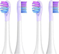 Electric Toothbrush Replacement Brush Head Compatible for HX3/6/9 Series Budget Medium Soft Bristle(YH751-PURPLE)