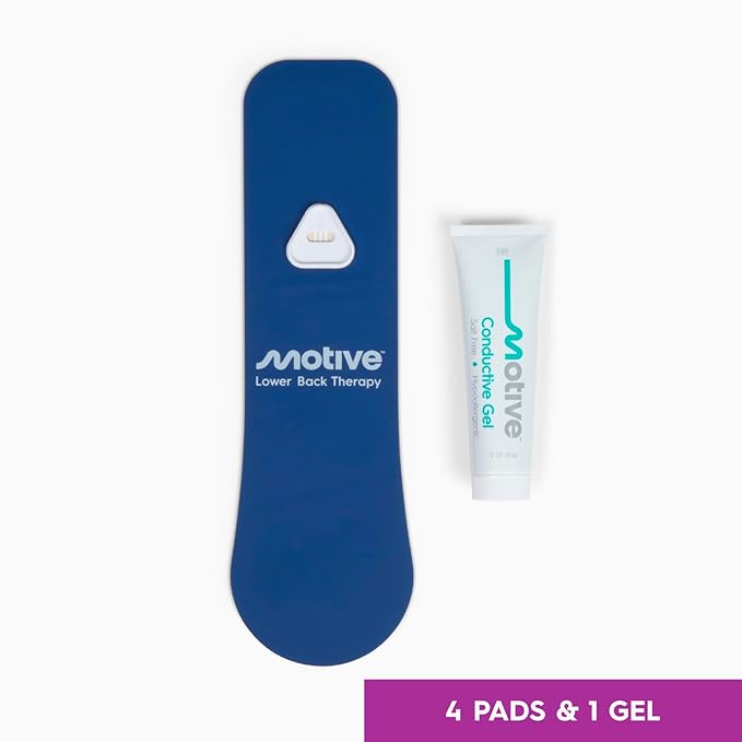 Motive Lower Back FDA-Cleared NMES Therapy: Strengthen Lower Back Muscles for Better Stability &amp Movement Support – 20-Min At-Home SessionsDrug Free