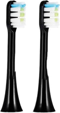 Replacement Toothbrush HeadsCompatible for X1 X3 X3U X5 V1(Black 2 pcs)