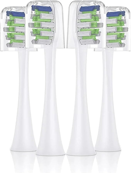 10 Pcs Toothbrushes HeadCompatible for Sarmocare S100 and S700 Electric Toothbrush(4pcs White)