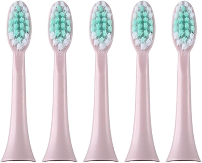 Compatible for Toothbrush Replacement Soft Head 5PCS(Pink)