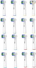 Replacement Toothbrush Heads for Oral-B Braun - 12 Pack Electric Toothbrush Head Refills Compatible with Pro 500/1000/3000/5000/7000 Vitality Triumph