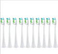 10PCS Brush HeadsCompatible for Philips H X3/6/8/9 Series Electric Toothbrush Vacuum Sealed Packaged Replacement Toothbrushes(10PCS-W2-white)
