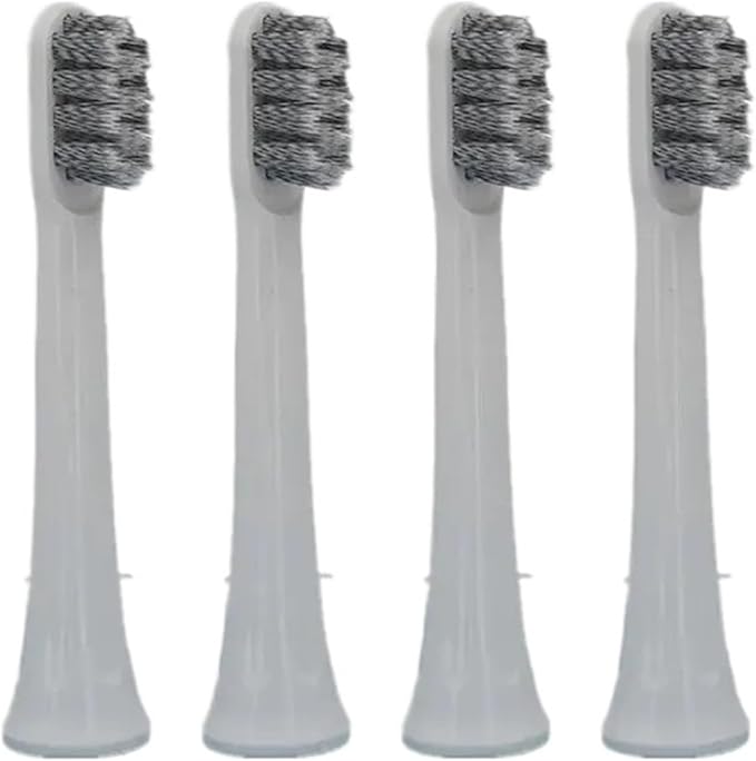 Toothbrush Replacement Heads Compatible for T100 Mi Smart Electric 2 Color(Gray 4pcs)