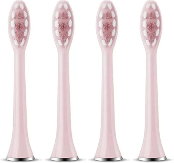 Replacement Toothbrush Heads Compatibility for Revyline RL010 Electric Accessories Nozzles Bristles(4PCS Pink)