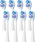 Toothbrushes Head Compatible for Usmile All Series Y1S/Y4/U1/U2/U3/P1/P4 Sonic Electric Toothbrush Soft Dupont Clean Nozzles(8 Clean Blue)