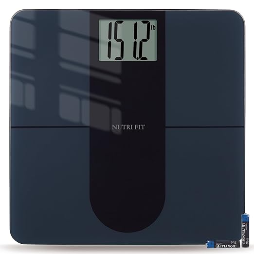 NUTRI FIT Scale for Body Weight 550lb Digital Bathroom Scales for People Extra Large LCD Display &amp Large Clear Numbers High Upgraded Quality for The Elderly Safe Home Use