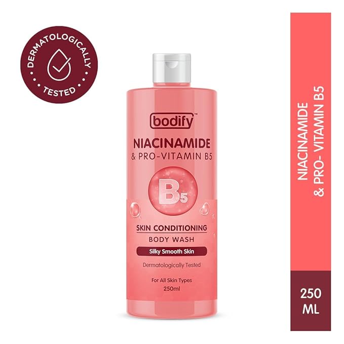 Niacinamide &amp Pro-Vitamin B5 Skin Conditioning Body Wash 250 Ml | Silky Smooth Skin | Paraben Free | All Skin Types