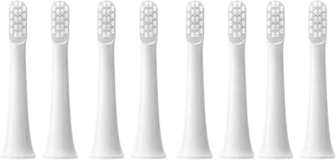 8PCSCompatible for XIAOMI MIJIA T100 Replacement Brush Heads Sonic Electric Toothbrush Vacuum Dupont Soft Bristle Suitable
