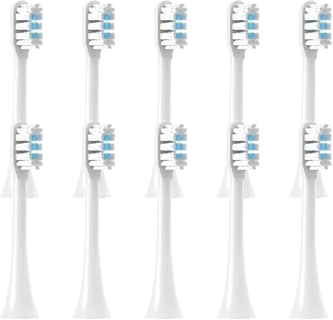 Replacement Toothbrush Heads Compatible for T301/T302/T501 Electric Tooth Brush Bristle Nozzles with Packaging(20 White)