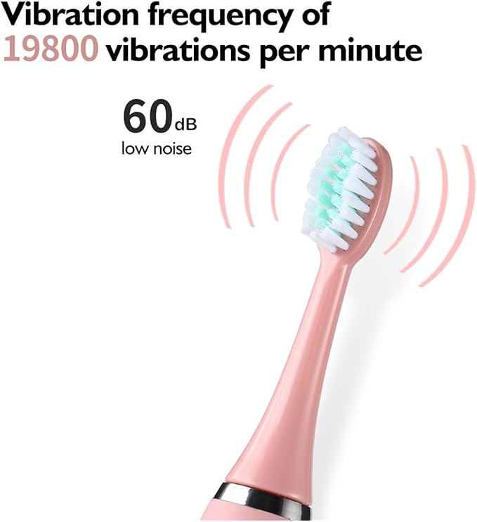 5 Pieces Replacement Brush Heads Electric Toothbrush Teeth Whitening Pattern Soft Head Oral Care(Light Blue)