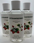 3 STRAWBERRY Shower Gel With Strawberry Extract 10 Oz