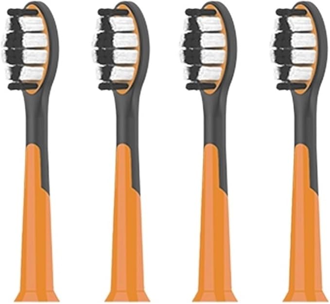 Compatible for S9 Electric Toothbrush Toothbrushes Head(4 Black)