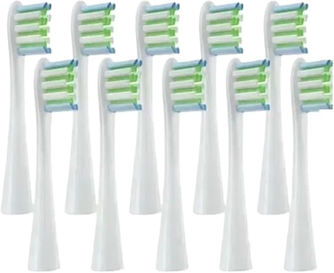 Compatible for Oclean One/ Air2 /SE/X/X PRO/ Z1/ F1 Sonic Electric Toothbrush Head 10 Pcs Replaceable Brush with Independent Package(10 White)
