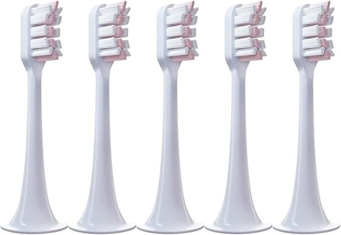 5/8/10PCS Replacement Toothbrush HeadsCompatible for Xiaomi T300 T500 Sonic Electric Teeth Brush Soft Teethbrush Nozzles(5 Pink)