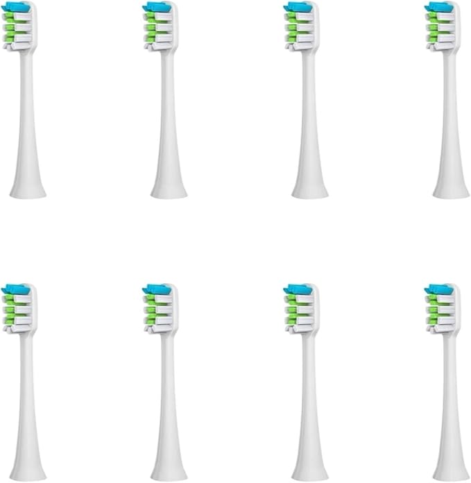 Replacement Toothbrush HeadCompatible for SOUNESS Electric SN801/ST903/ST901/ST905/ST802/SN-P1(8white Whitening)