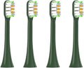 4/6PC Electric Toothbrush HeadsCompatible for SOOCAS Soft Bristle Brush Vacuum Sealed Packed(4VanGoghGreen)