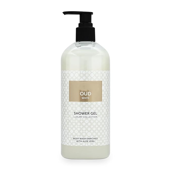 BVita Luxury OUD WHITE Unisex Body Wash Refreshing Shower Gel for Deep Cleansing Hydrating Moisturising Softer &amp Smoother Skin with Aloe Vera 500 ml