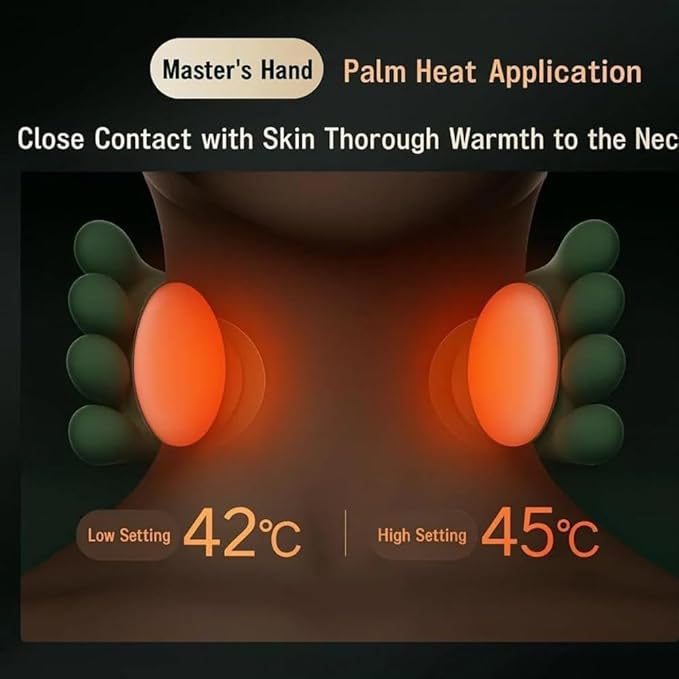 Shiatsu Neck Massager with Heat for Pain Relief Deep Tissue 2026 Upgraded 4D Back Shoulder Kneading Massage Pillow Body Muscle Relaxation Tool Gifts for Mom and Dad