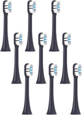 9-30pcs Compatible with Replacement Toothbrush HeadsCompatible for T301/T302/T501/T501C(Purple-9pcs)
