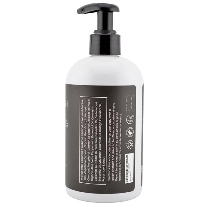 Bacne Cleanser Bundle: The is for Deep Exfoliation to Clear up Dry/Flaky Skin and Blackheads The Bacne Wash is Formulated for Oily/Sensitive Skin Hormonal Acne and Whiteheads