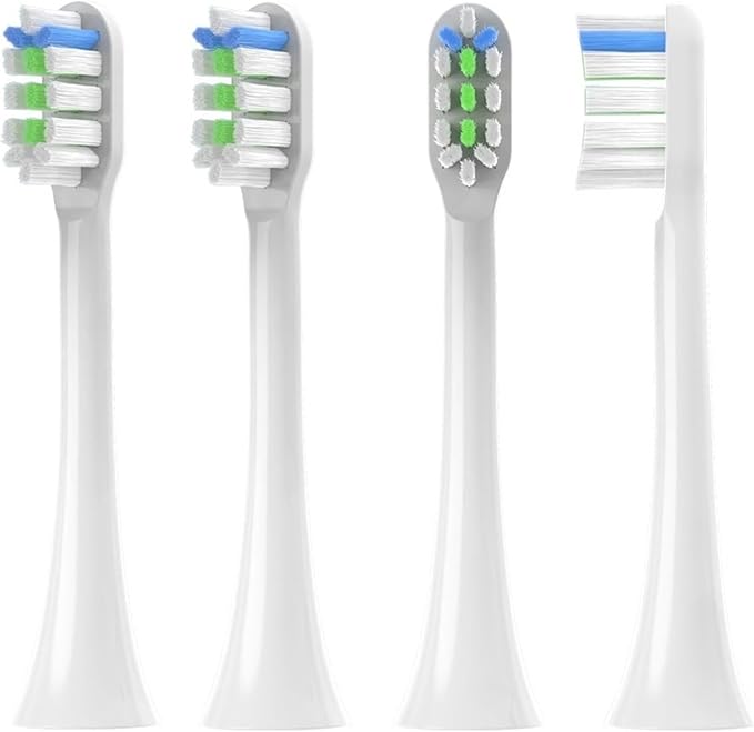 16Pcs Replacement Brush HeadsCompatible for SOOCAS V1/X1/X3/X5/X3U/X3PRO/v1/v2 Electric Toothbrush Soft Bristle Nozzles(White B)