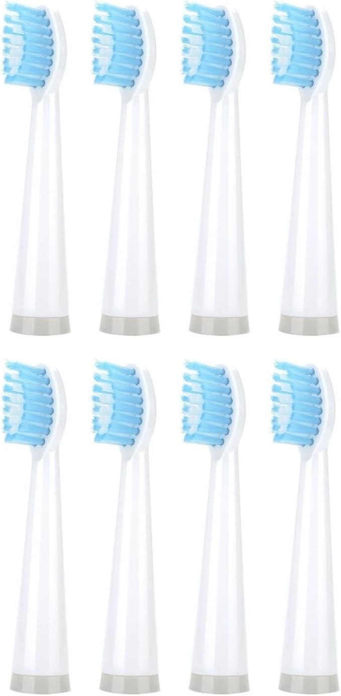 for AUX A11 Electric Toothbrush Replacement Heads Compatible for UPHYLIAN/KONKA/PHYLIAN Soft Brush Bristles Nozzles(8PCS White)