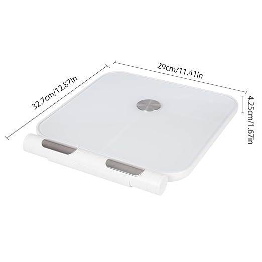 Smart Scale for Body Weight Bathroom Digital Weighing Machine Standard with BMI 8-Electrode Body Fat Scale High-Precision Weighing Machine Standard Scale with App(White)