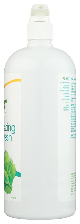 Alba Botanica Very Emollient Body Wash Sparkling Mint 32 Oz