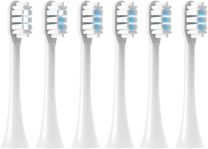 ForT301 Replacement Toothbrush Heads Electric Vacuum Soft Bristle Brush 4/8/12/16PCS(T301White Blue-12pcs)
