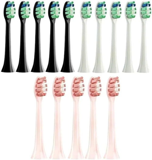 10PCS Replacement Brush Heads Compatible for Philips HX6930 HX6064 Sonic Electric Toothbrush Vacuum Soft Bristle Nozzles(10Pink)