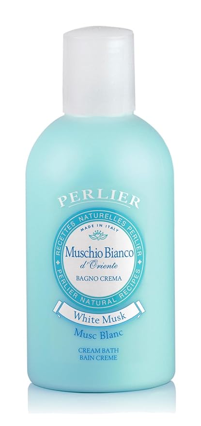 Perlier White Musk Bath Cream - Natural &amp Calming Aromatherapy Bubble Bath For Women And Men - Rich Foaming Formula Provides Deep Moisturization And Hydration For All Skin Types (16.9 Fluid Oz.)