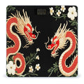 Women's Digital Bathroom Weighing Scale Automatic Switch Energy Saving Scale Smart Scale for Body Weight Compatible with Floral Chinese Japanese Dragon Flower