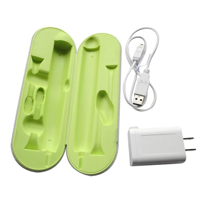Gray-Green HX9210 HX9200 Travel Charger Case w/AC Charer+US Cable For P-hilips Sonicare DiamondClean HX9340 HX9350 HX9382/HX9342/HX939L Toothbrushes by YTXXDEUS