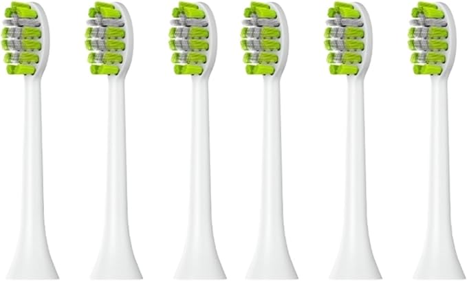 Compatible for Jeenk Electric Toothbrushes Replacement Heads 6pcs/Set Compatible for JK-Y05 Head Toothbrush Sets(JK-ST01WH)