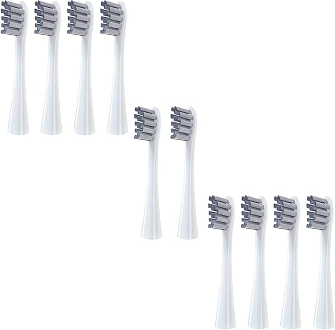 10/20X Replacement Brush Heads Compatible for X/X PRO/ Z1/ F1/ One/Air 2 /SE Sonic(10pcs Grey)