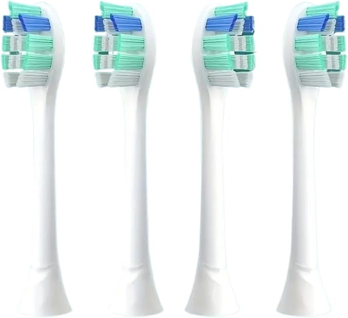 Replacement Toothbrush HeadsCompatible for HX6730/HX6721/HX3216 Bright White Brush(12pcs)