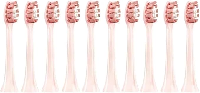 10PCS Replacement Brush HeadsCompatible for Philips HX6930 HX6064 Sonic Electric Toothbrush Vacuum(10Pink)