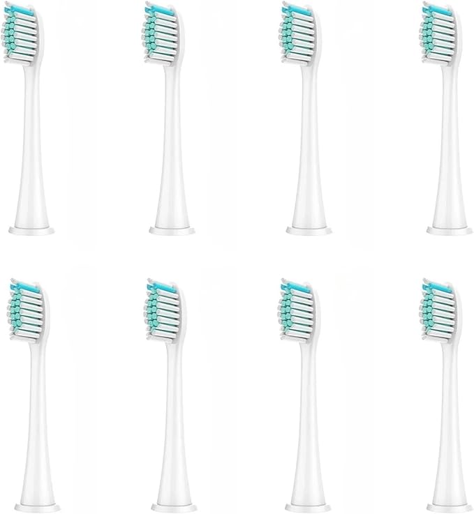 Replacement Brush HeadsCompatible for Philips Sonicare HX3/HX6/HX9 Series Electric Toothbrush Heads HX6064(8Pcs White)