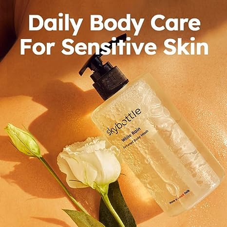 skybottle Daily body care routine combo Refreshing body wash shower gel Moisturizing body lotion for dry skin Perfumed with White Rose Lilac Scent for Women &amp Men 10.1Fl.Oz