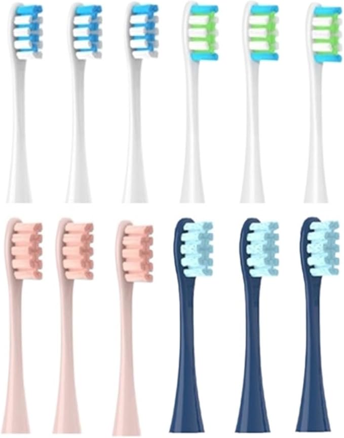 12PCS Compatible for Oclean One/Air 2 /SE Sonic Cleaning Electric Toothbrush for Adults Replacement Hot Heads(G)
