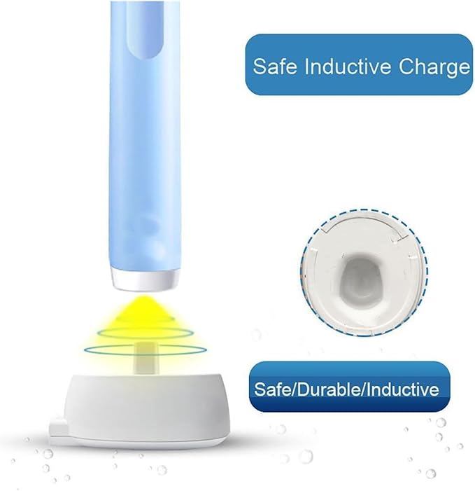 Charger Base Replacement Compatible for Oral B Compatible for Braun Electric Toothbrush Supply Waterproof Travel Inductive Charging Base(EU Plug)