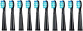 10Pcs Electric Toothbrush Replacement Heads Compatible for FW 910/507/958/515/949/575/551(10pcs Black)