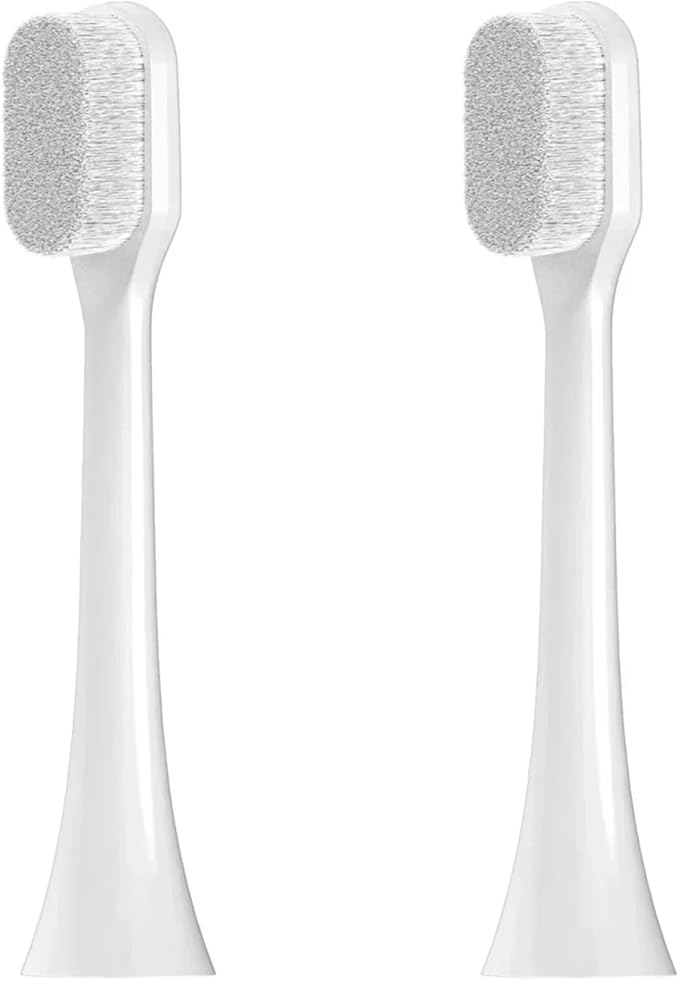 Electric Toothbrush Replacement HeadsCompatible for Philips Sonicare Ultra Soft Bristles Brush Heads for Sensitive Care(2 Pcs)