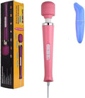 Power Massager Handheld Tool Electric Foot Neck Back Hand Leg Arm Muscle Aches for Women Men Therapy Pain Relief Deep Tissue Toy Massage (Pink Big and Blue Small)