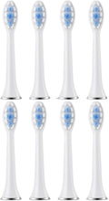 8pcs Replacement Toothbrush Heads Compatible for Revyline RL010 Accessories Nozzles Bristles(8PCS White)