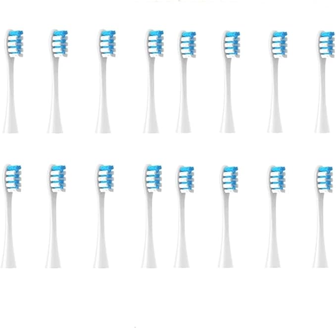 Replacement Brush Heads Compatible for Oclean X/X PRO/ Z1/ F1/ One/Air 2 /SE Sonic Electric Toothbrush Head Soft Bristle Nozzles(16 WBlue)
