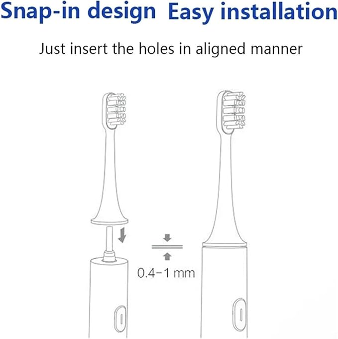 Compatible for 4/8/12/16PCS Compatible for XIAOMI MIJIA T200 Replacement Toothbrush Heads Sonic Electric Vacuum DuPon Soft Bristle Brush(White gray-16pcs)