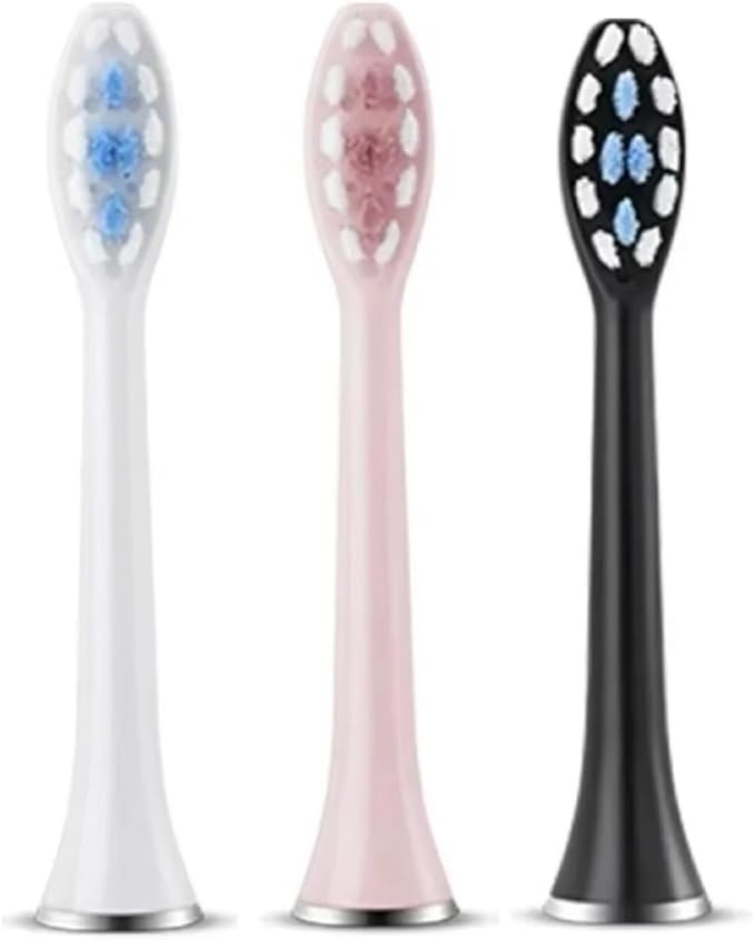 8pcs Replacement Electric Toothbrush HeadsCompatible for Revyline RL010 Accessories Soft Cleaning Bristle Nozzles